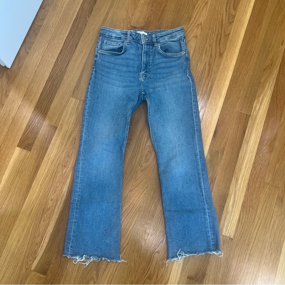 Zara mini flare jeans